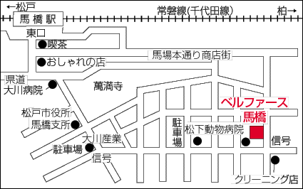 ベルファース馬橋地図